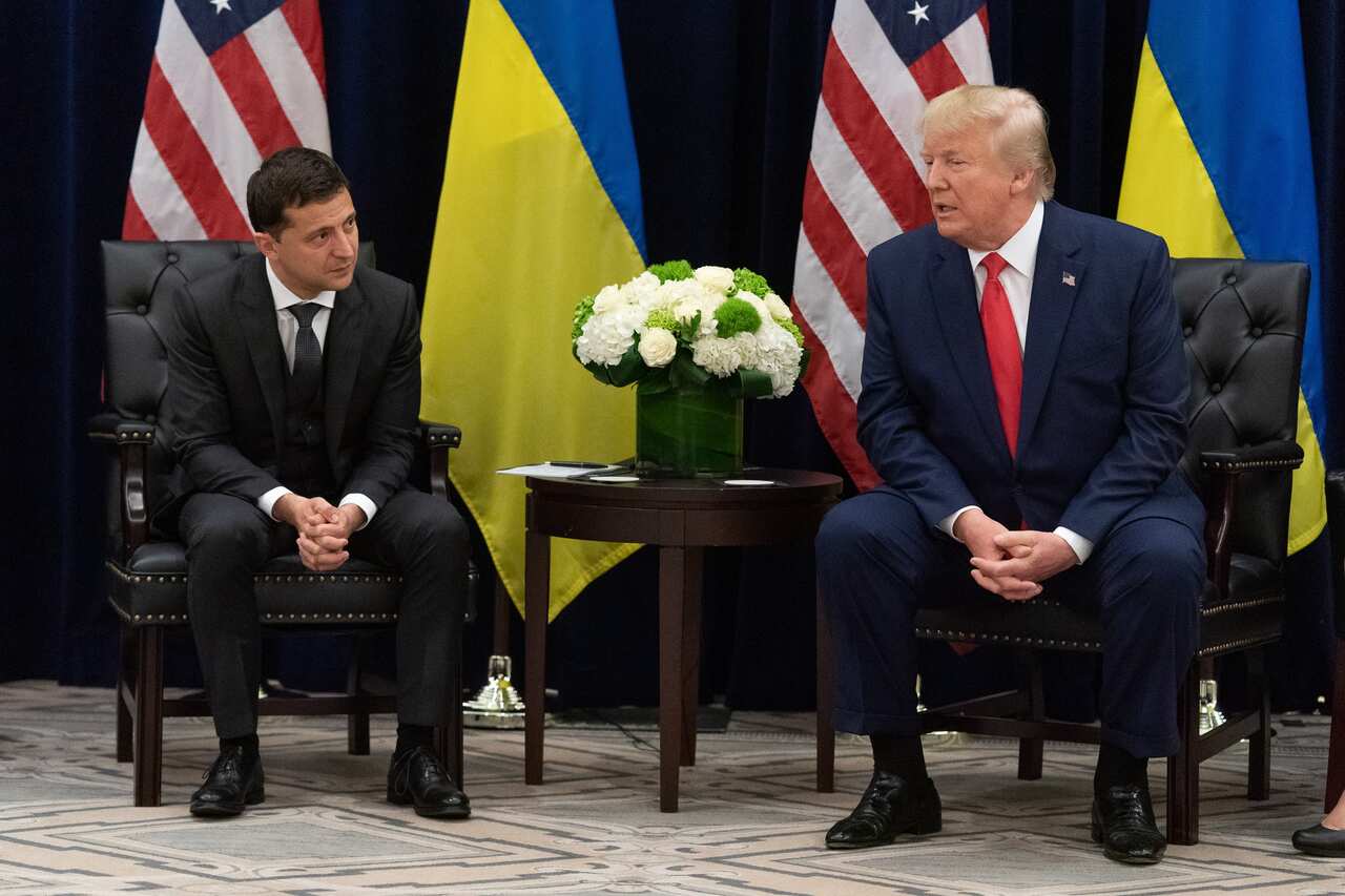 Ukraine's President Volodymyr Zelensky and US President Donald Trump.