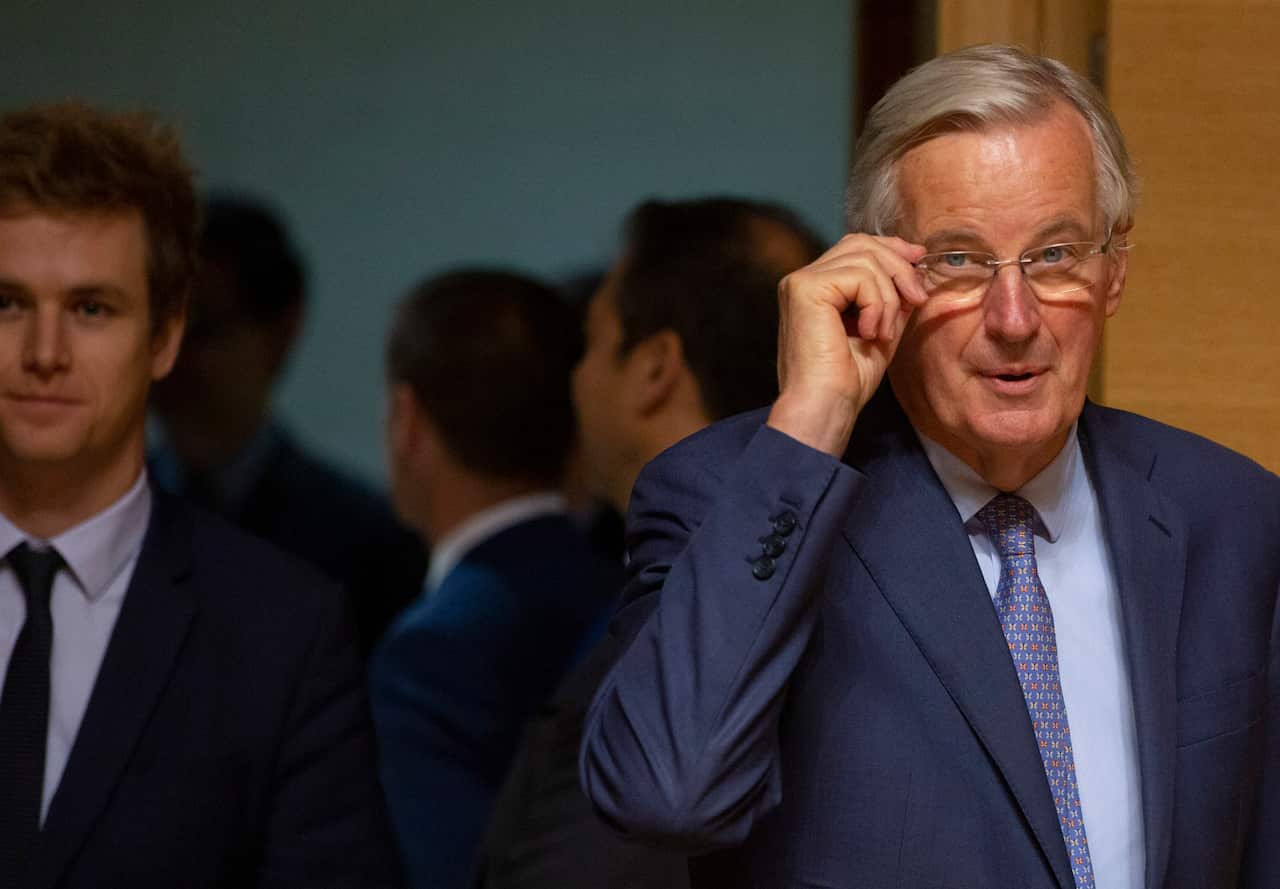 EU chief Brexit negotiator Michel Barnier arrives for a meeting of EU General Affairs ministers.