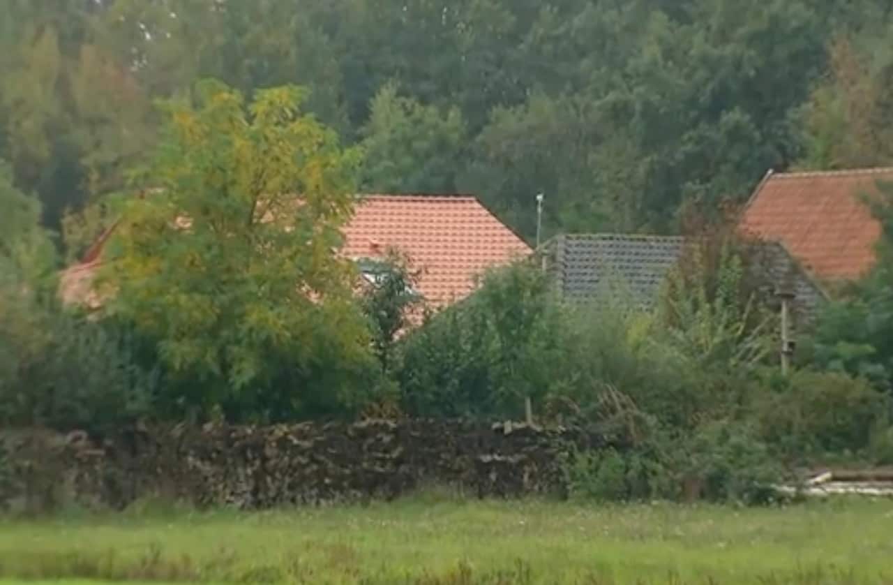 The small group of buildings after a family group were discovered to be living in secluded conditions in Ruinerwold, 130 kilometers northeast of Amsterdam.