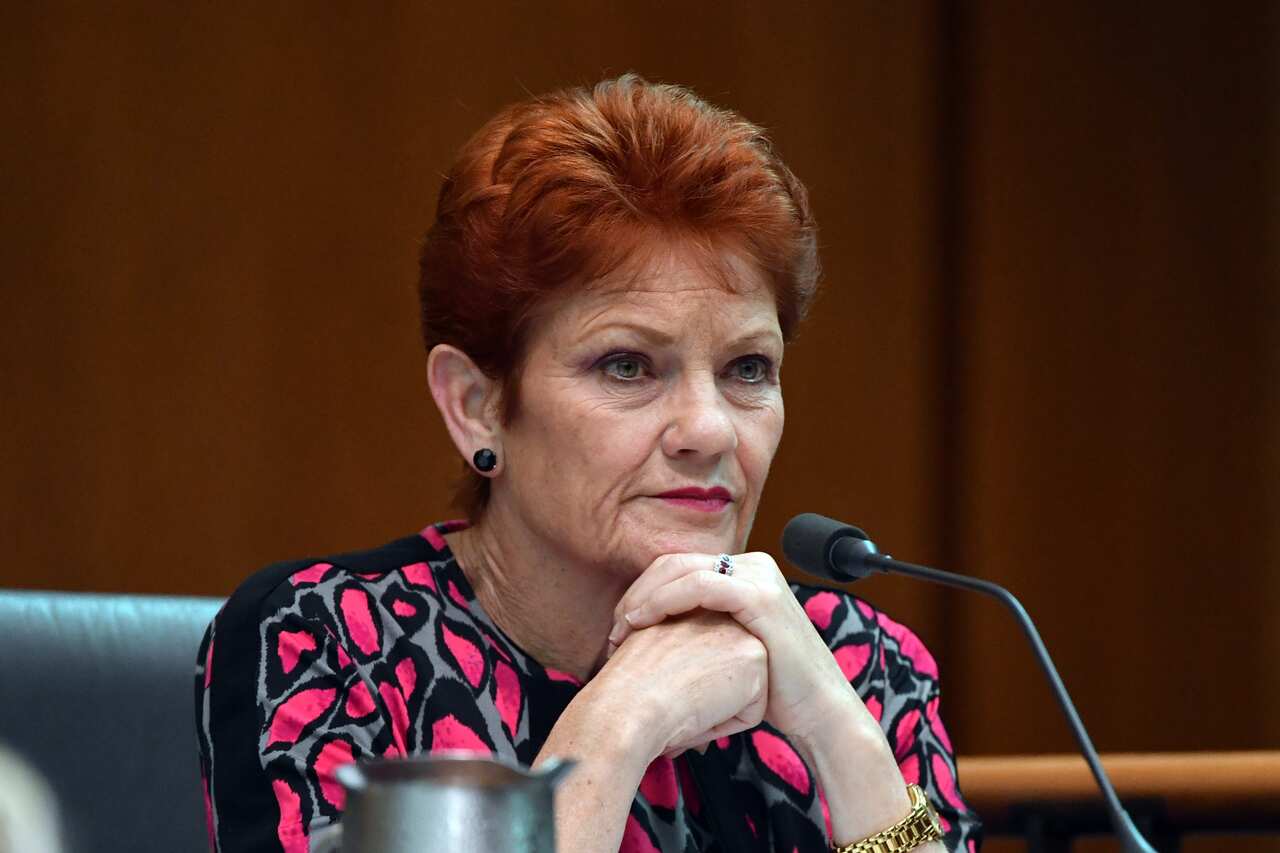 One Nation leader Senator Pauline Hanson.