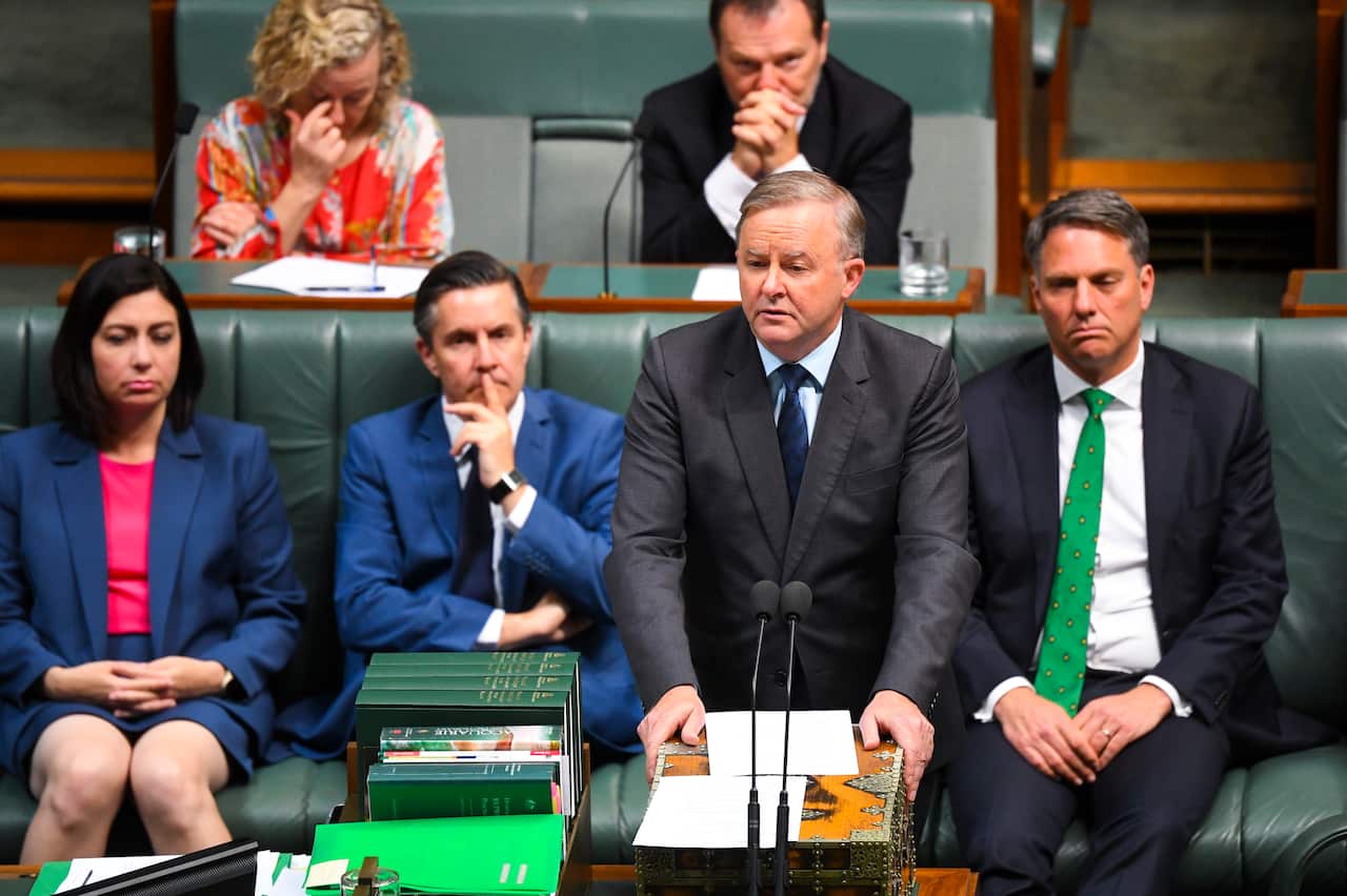 Opposition leader Anthony Albanese.