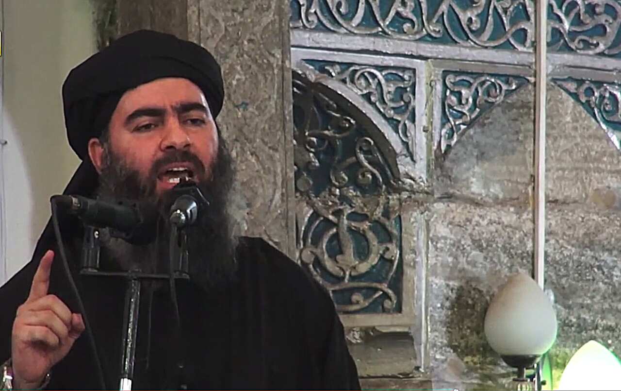 The leader of the militant Islamic State Abu Bakr al-Baghdadi.
