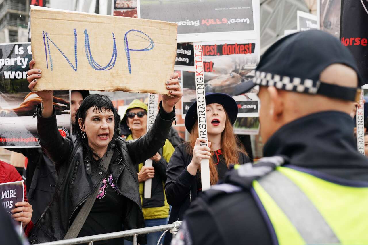 Anti-horse racing activists are calling on Australia to say "nup to the cup". 