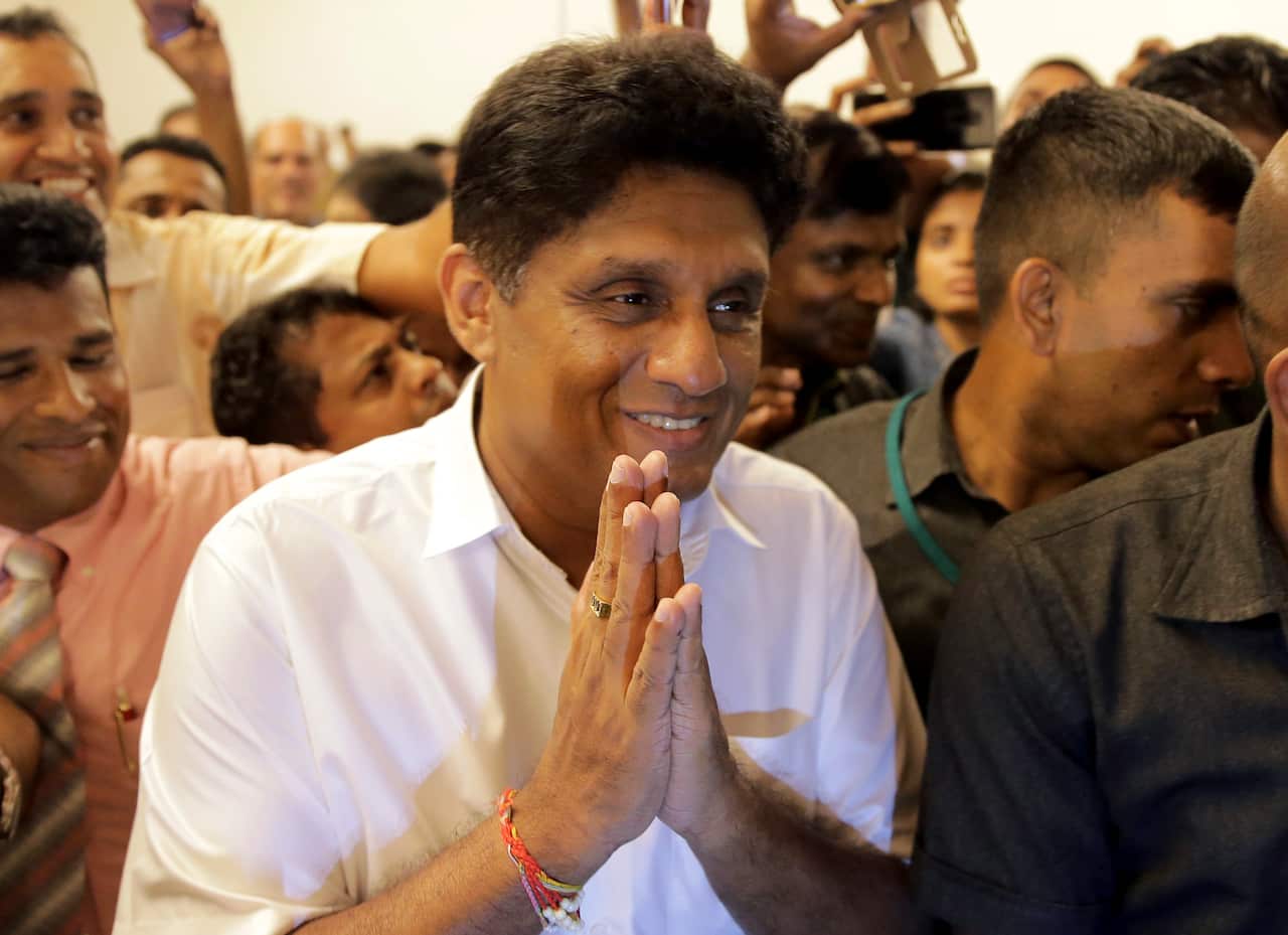 Gotabaya Rajapaska's main opponent, Sajith Premadasa. 