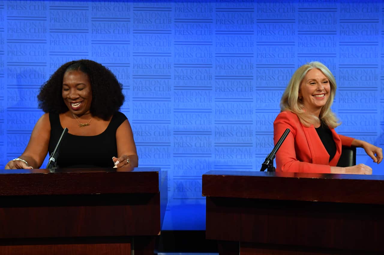 Tarana Burke and Tracey Spicer 