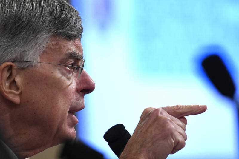 Top US diplomat in Ukraine William Taylor testifies before the House Intelligence Committee on Capitol Hill in Washington