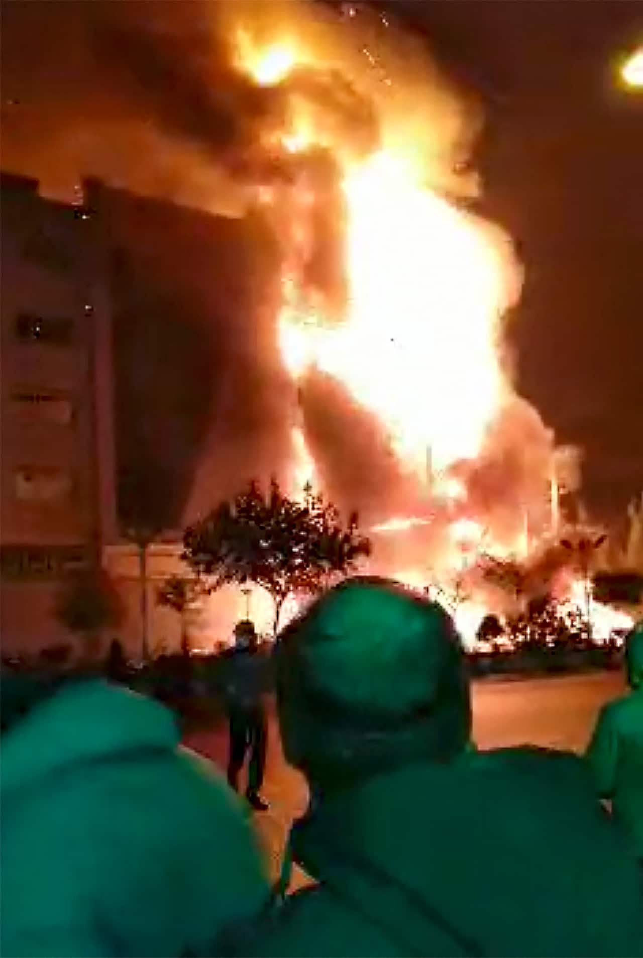 Iranians protest against an increase in gasoline prices on 15 November, 2019. 