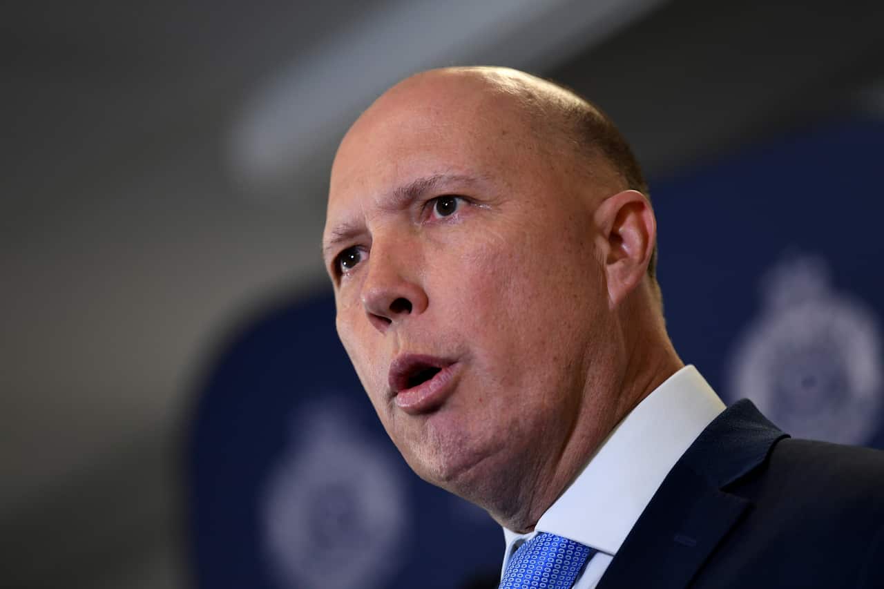 Home Affairs Minister Peter Dutton.