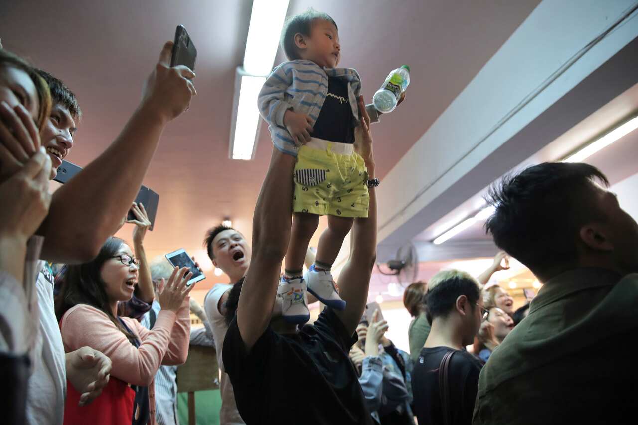 Vote counting was underway in Hong Kong early Monday after a massive turnout in district council elections.