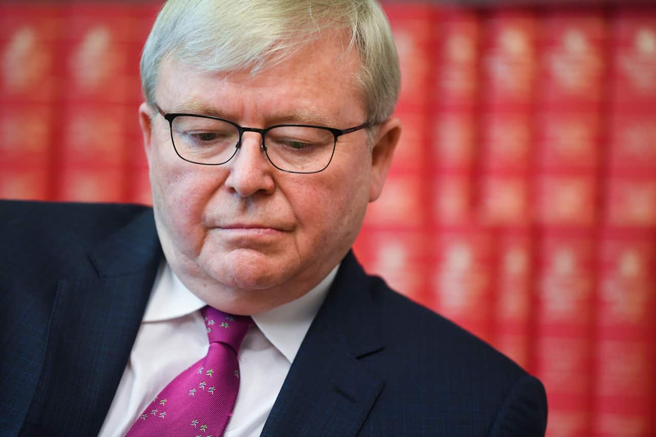 Kevin Rudd at Parliament House last year.