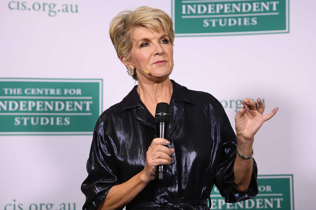 Former foreign minister Julie Bishop.