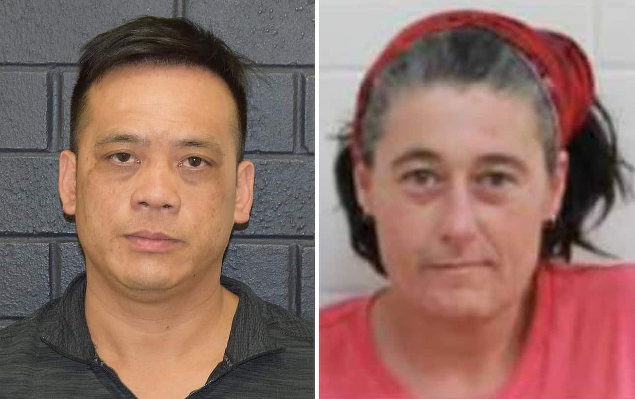 A supplied undated combined image obtained Monday, December 2, 2019 shows Phu Tran (left) and Claire Hockridge who have been missing in a remote area south of Alice Springs. (AAP Image/Supplied by NT Police) NO ARCHIVING, EDITORIAL USE ONLY
