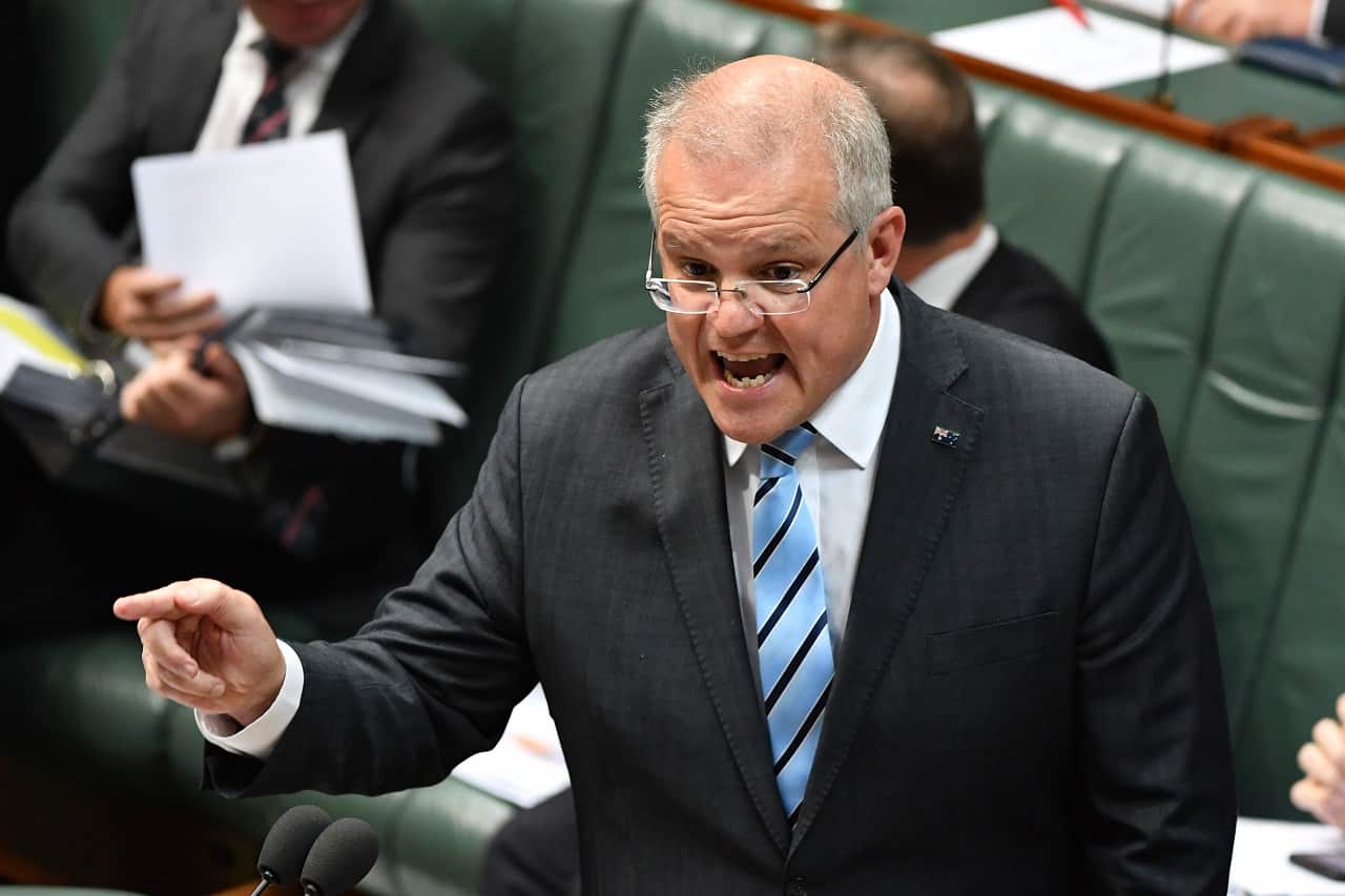 Prime Minister Scott Morrison during Question Time in the House of Representatives this week.