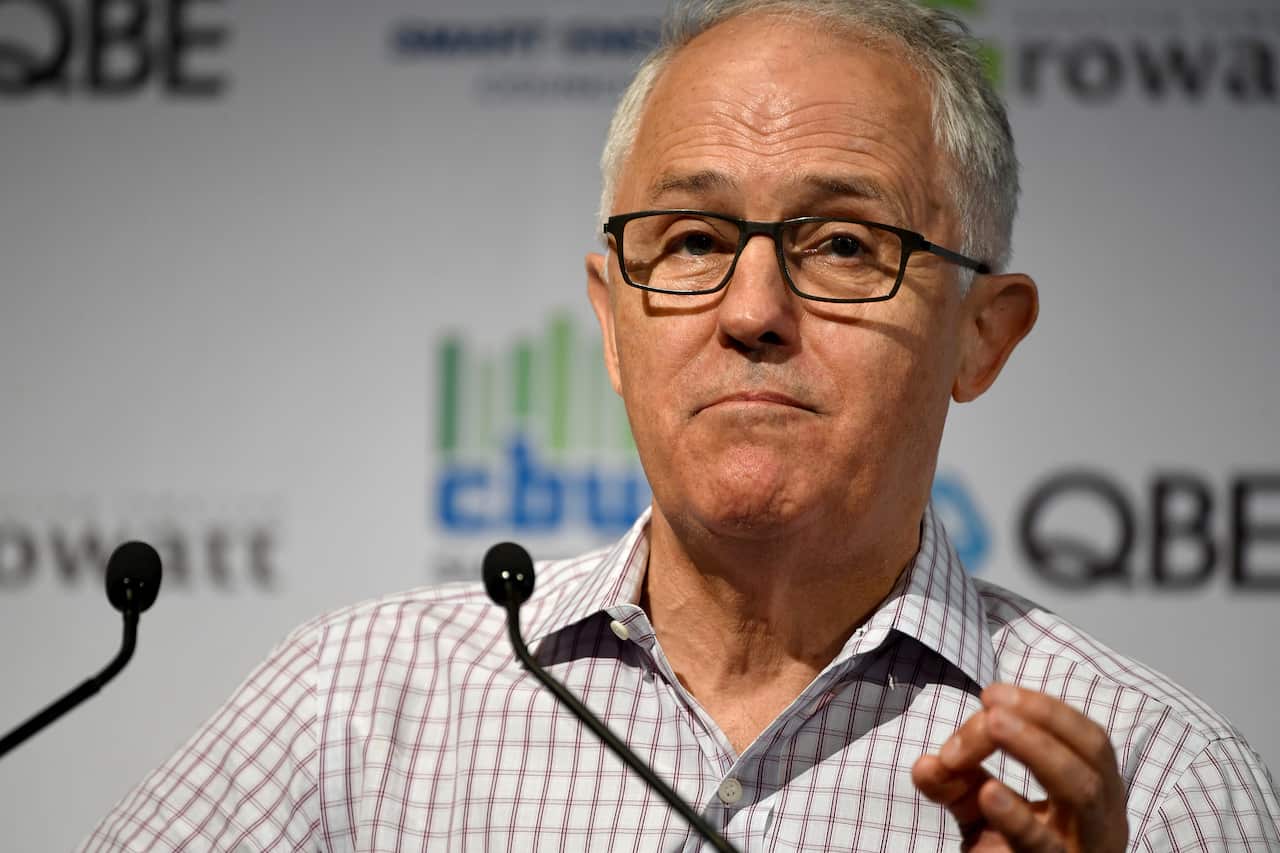Former prime minister Malcolm Turnbull speaks during the National Smart Energy Summit.