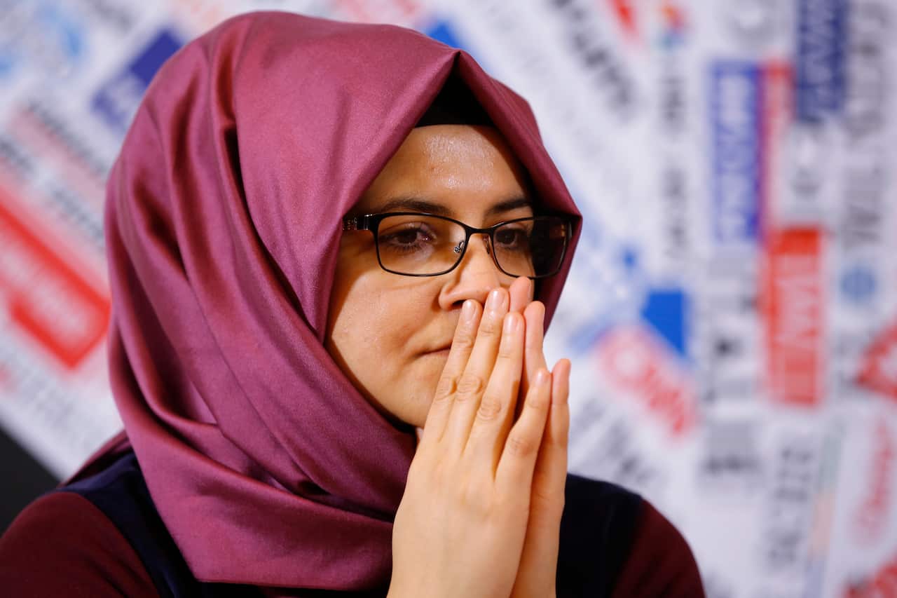Hatice Cengiz, 37, fiancee of late journalist Jamal Khashoggi.