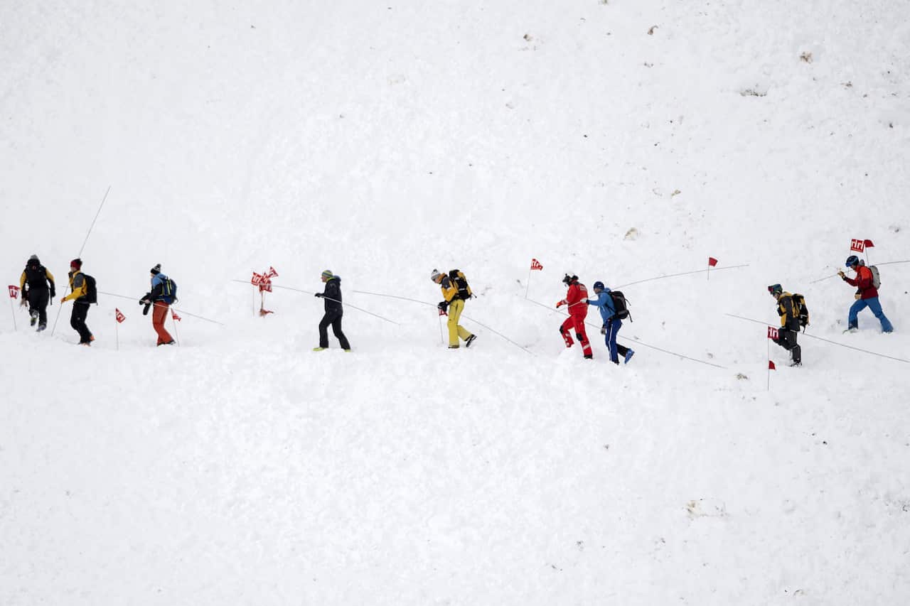 Six people have been rescued and authorities fear several others may be buried.