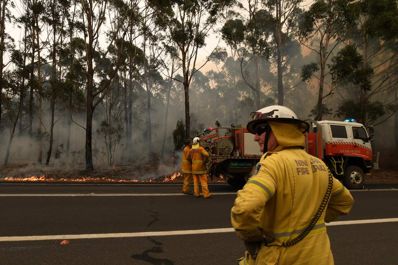 Firefighters are continuing to battle dozens of blazes in NSW and Victoria.