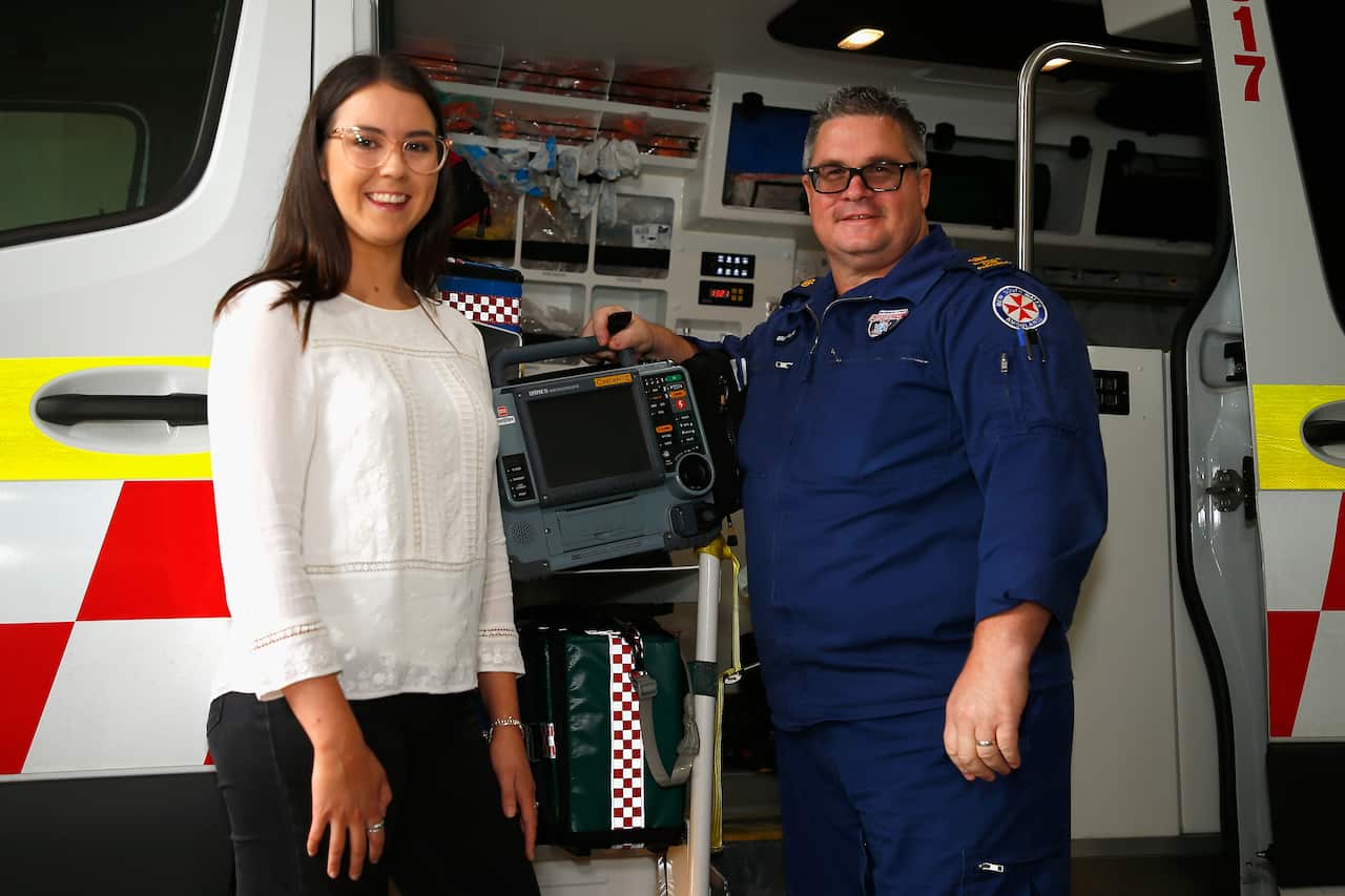 Nurse Grace Jones and ICU paramedic Brian Parsell.