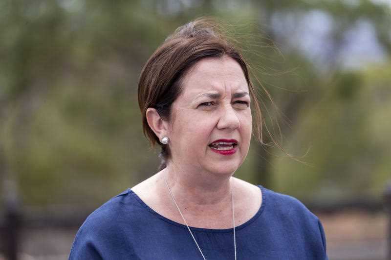 Queensland Premier Annastacia Palaszczuk speaks to media.