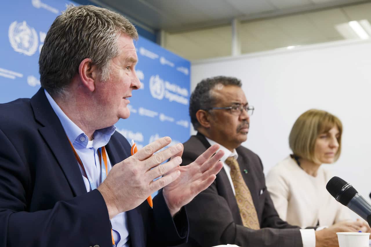 WHO executives inform the media about the current situation regarding the novel coronavirus (2019-nCoV).