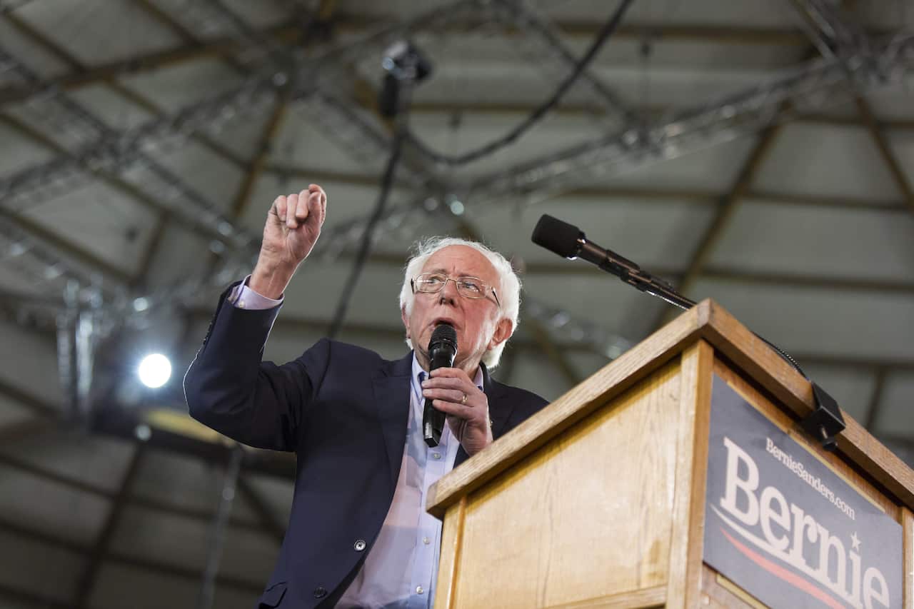 Democratic White House hopeful Bernie Sanders.