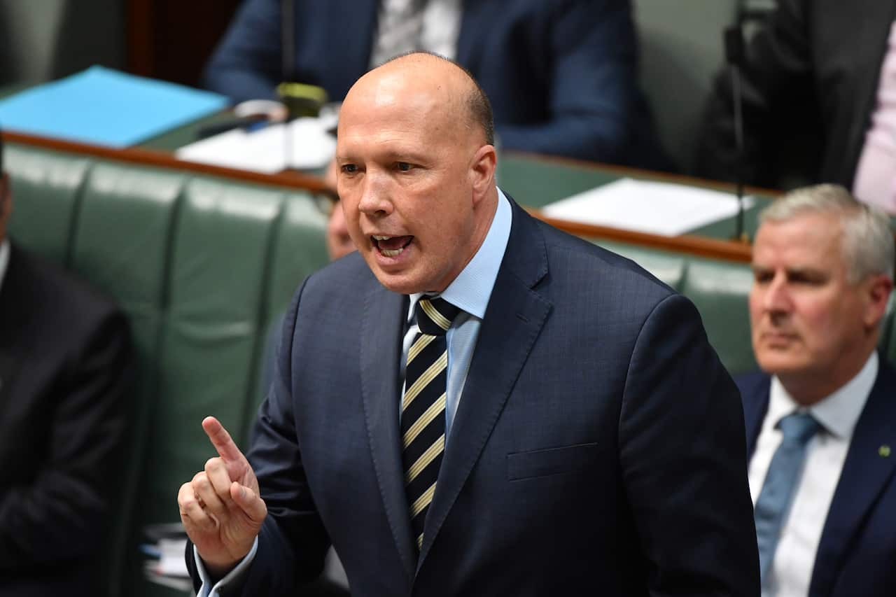 Minister for Home Affairs Peter Dutton.