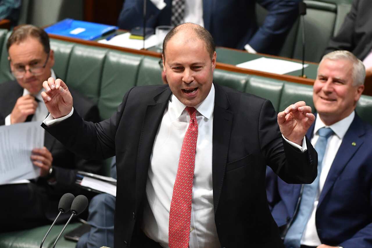 Treasurer Josh Frydenberg during Question Time in the House of Representatives at Parliament House in Canberra, Thursday, February 27, 2020. (AAP Image/Mick Tsikas) NO ARCHIVING
