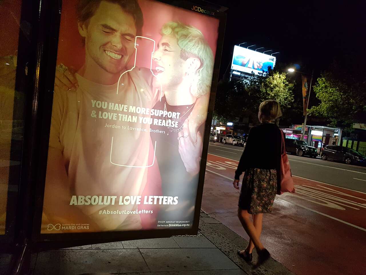 An Absolut Vodka ad in Sydney.