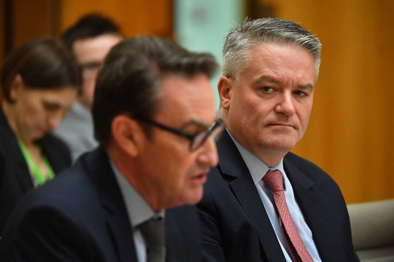 Secretary to the Treasury Dr Steven Kennedy and Minister for Finance Mathias Cormann.