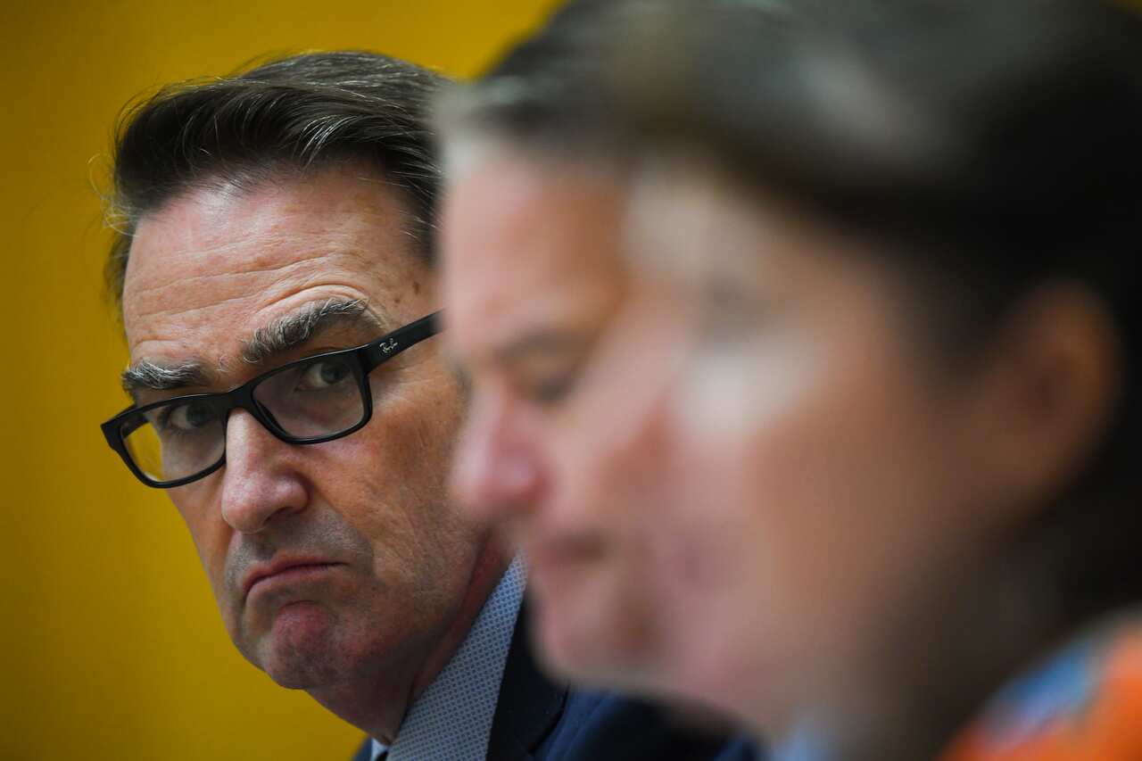 Secretary to the Treasury Dr Steven Kennedy appears before a Senate Estimates.