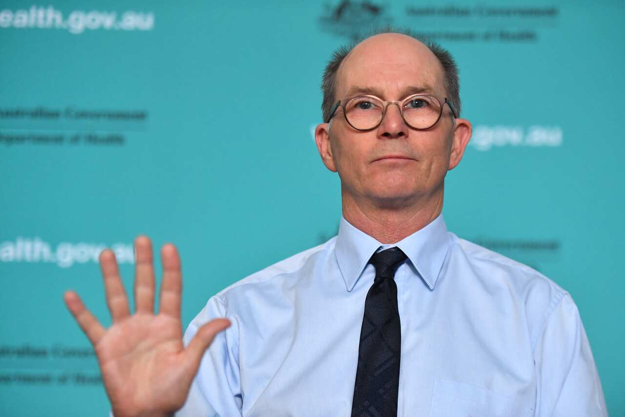 Deputy Chief Medical Officer Professor Paul Kelly speaks to the media during a press conference at the Australian Department of Health in Canberra, Thursday, March 19, 2020. (AAP Image/Mick Tsikas) NO ARCHIVING