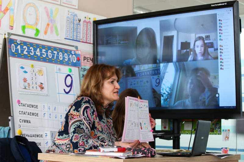 Teachers are juggling in-school and remote working.