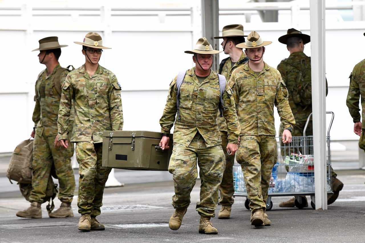 Australian Defence Force personal have been helping to facilitate Australia's 14-day mandatory quarantine for returning travellers.