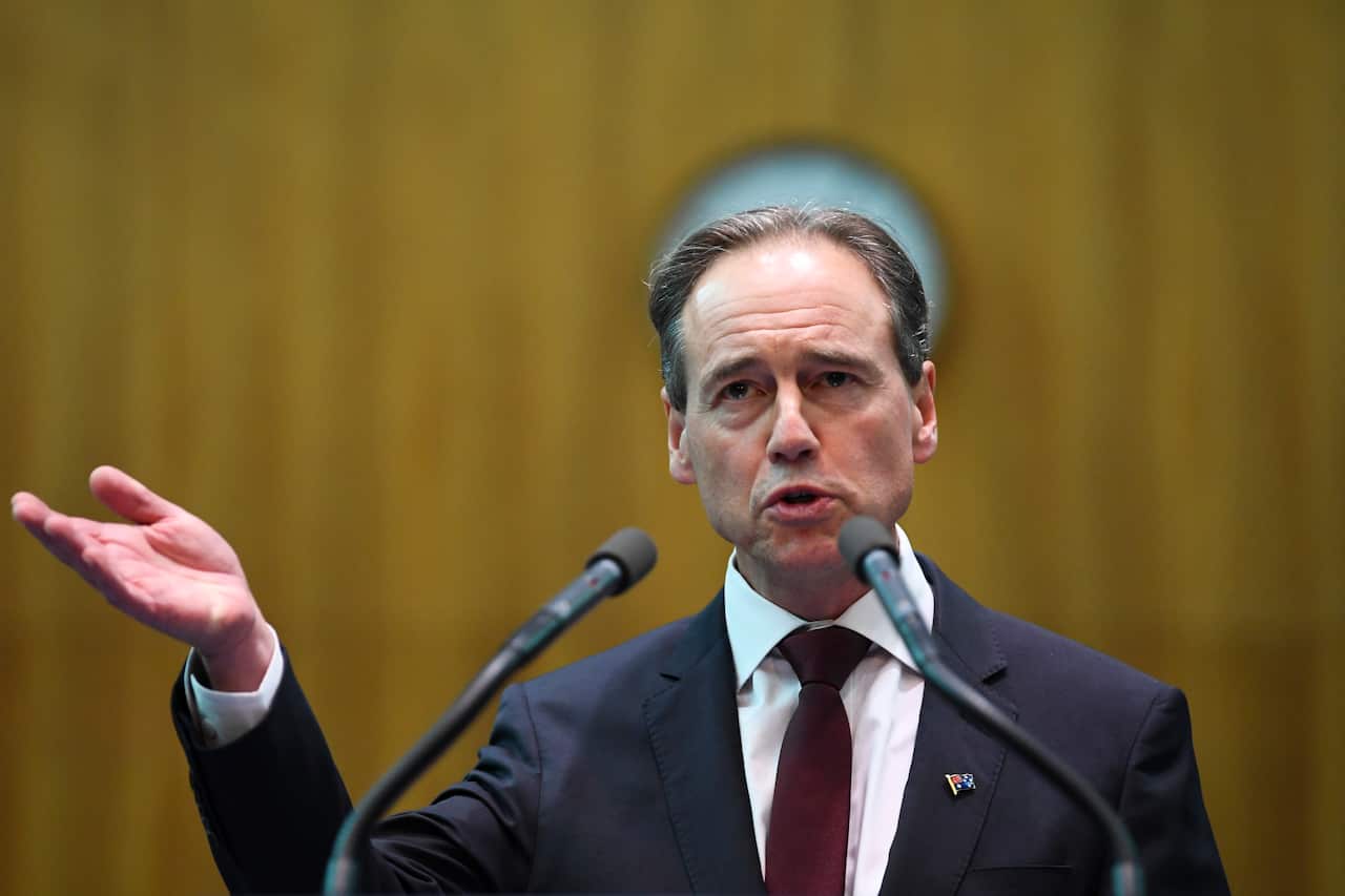 Health Minister Greg Hunt.