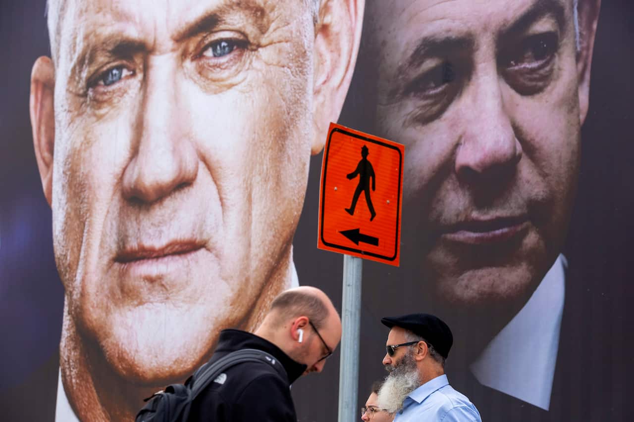 Benny Ganz and Benjamin Netanyahu