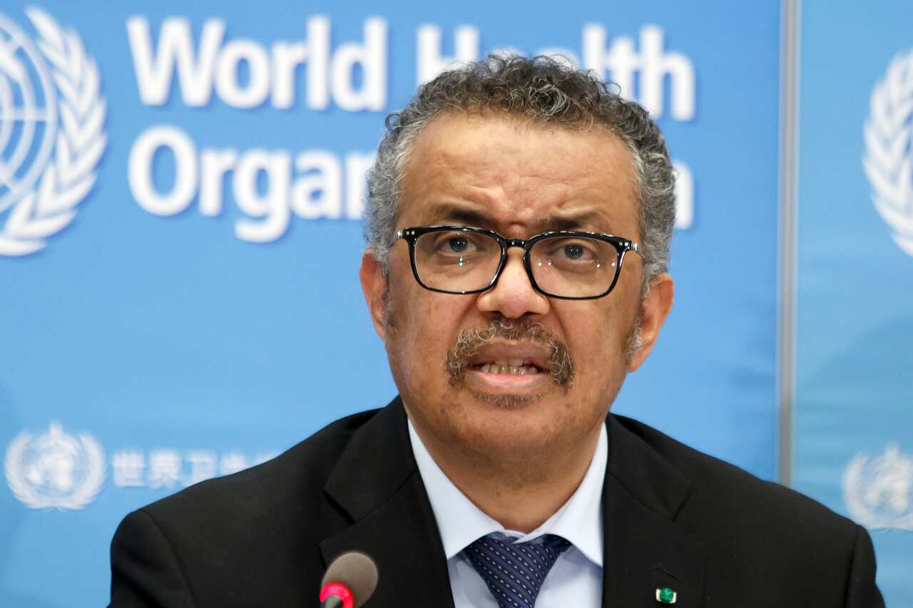 WHO director general Tedros Ghebreyesus.