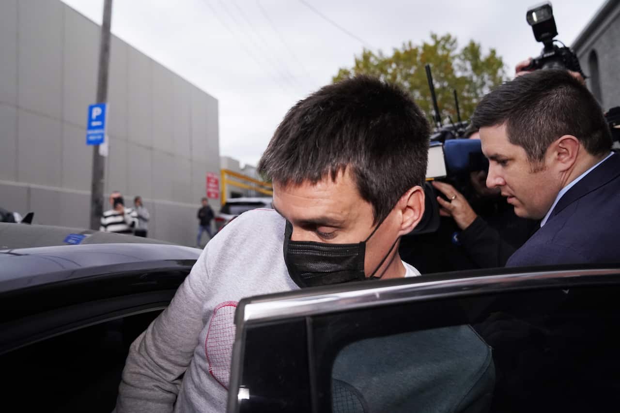 Richard Pusey, the driver of a Porsche who allegedly fled the scene of a truck crash on Melbourne's Eastern Freeway which killed four police officers.