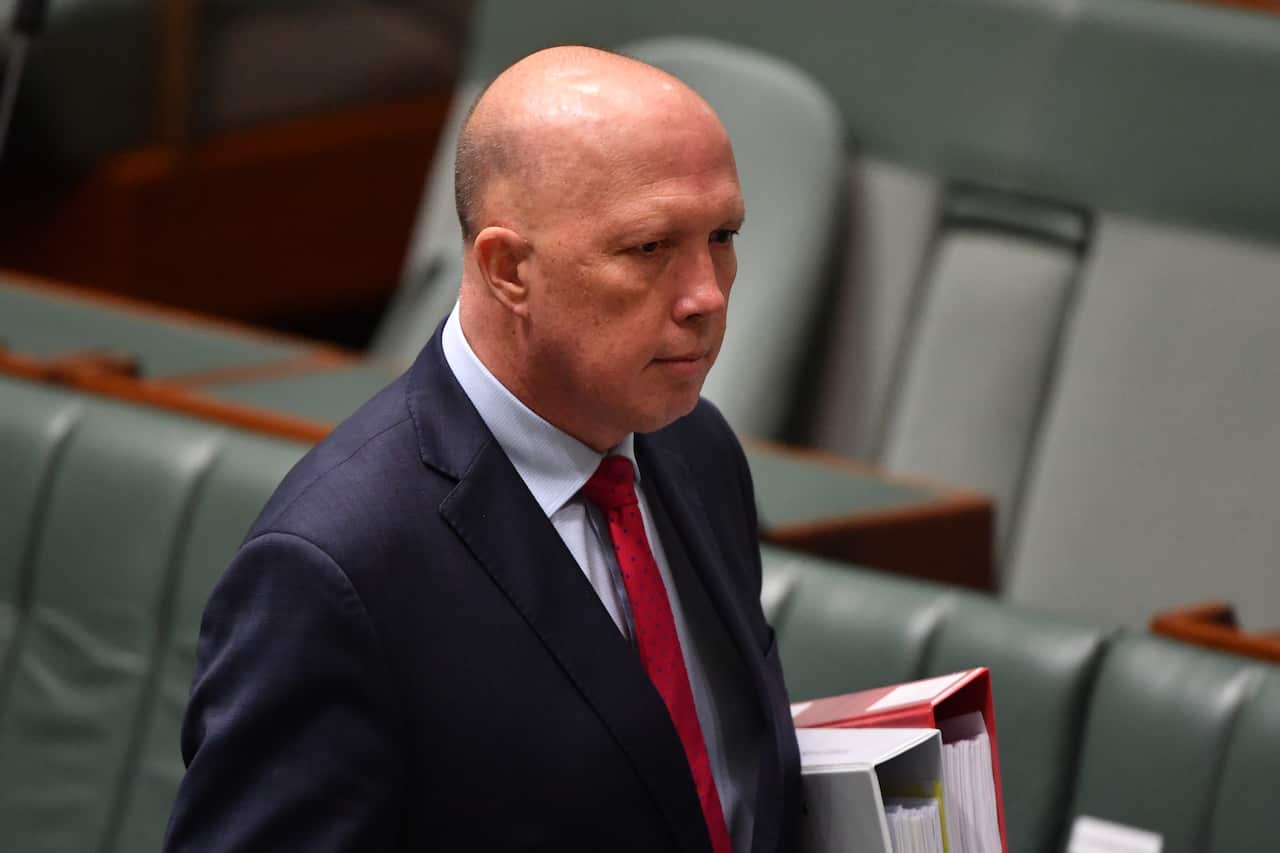 Minister for Home Affairs Peter Dutton.