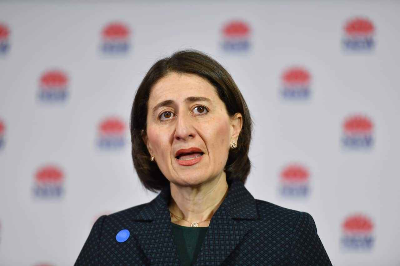 NSW Premier Gladys Berejiklian announced the pay freeze on Wednesday. 