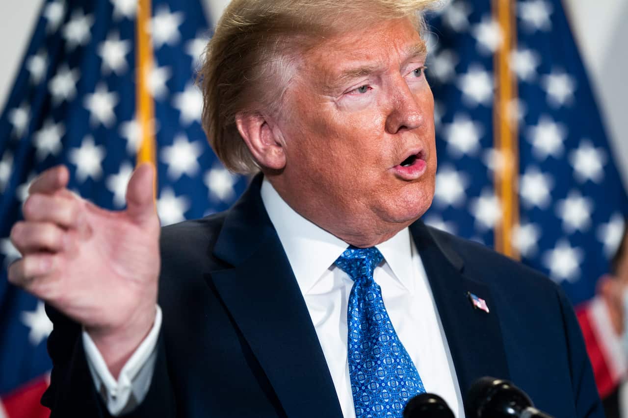 US President Donald Trump speaks about his use of the anti-malaria drug hydroxychloroquine.