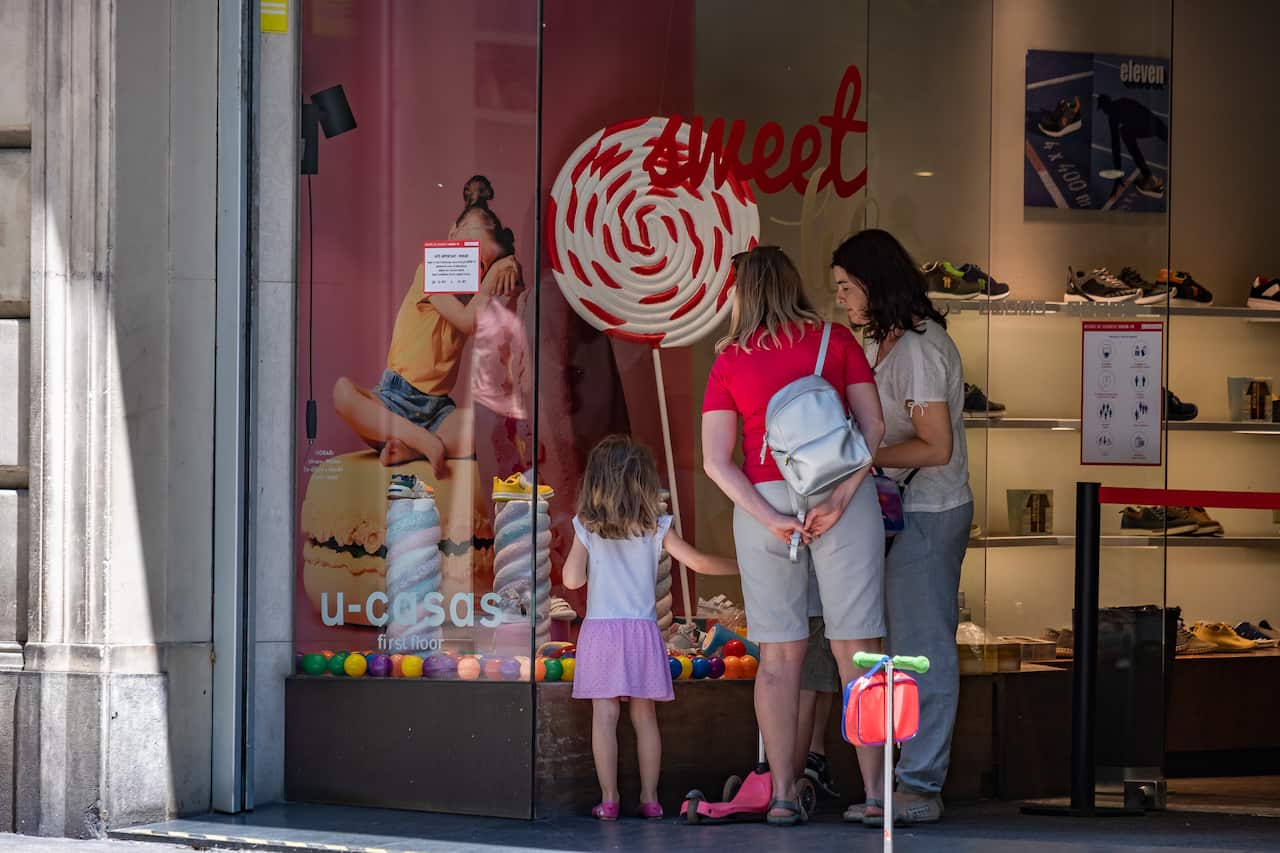 Shops are slowly starting to reopen in Spain after the lockdown was lifted.