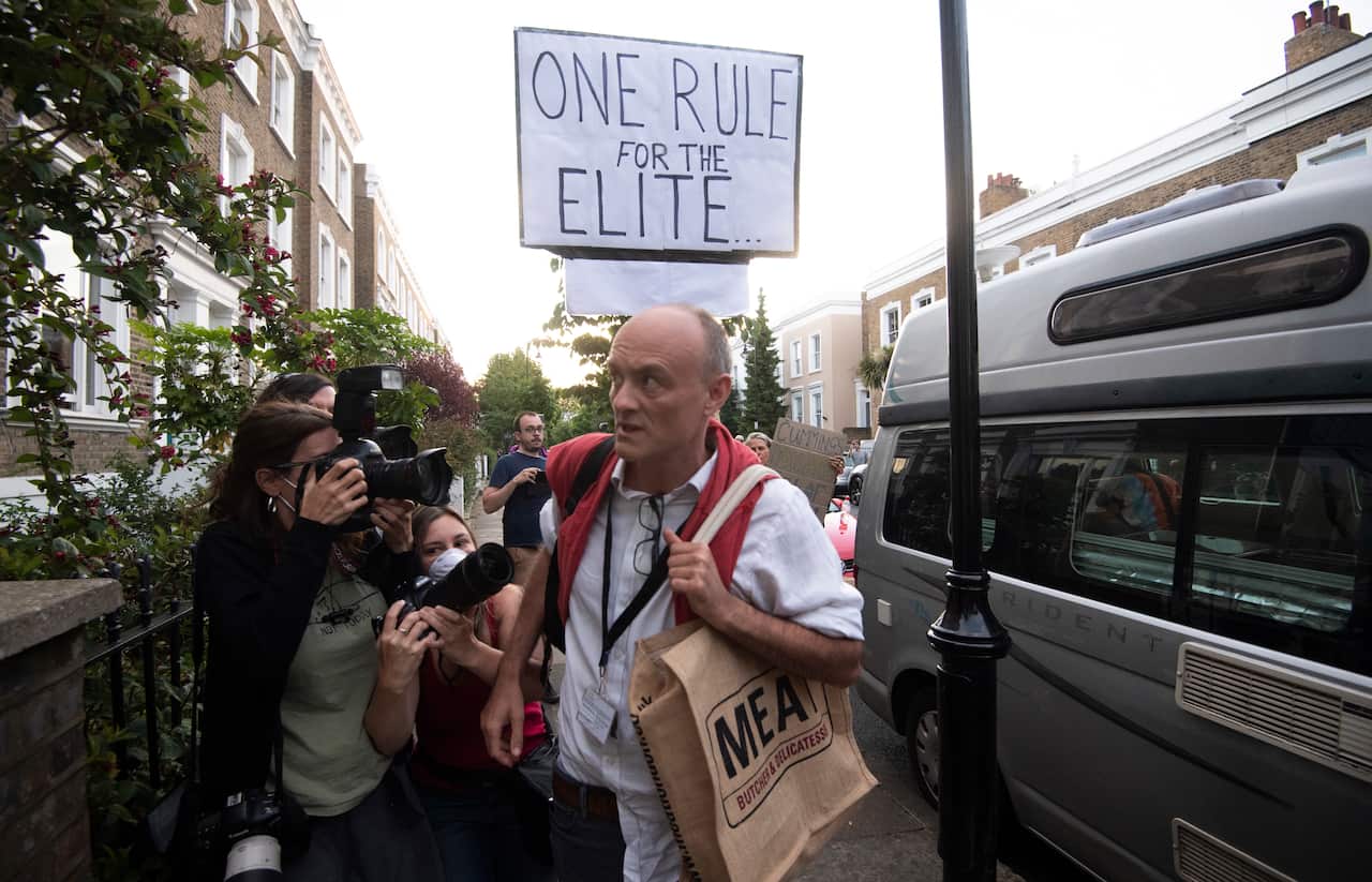 British Prime Minister Boris Johnson's Special Advisor, Dominic Cummings returns to his home in London.