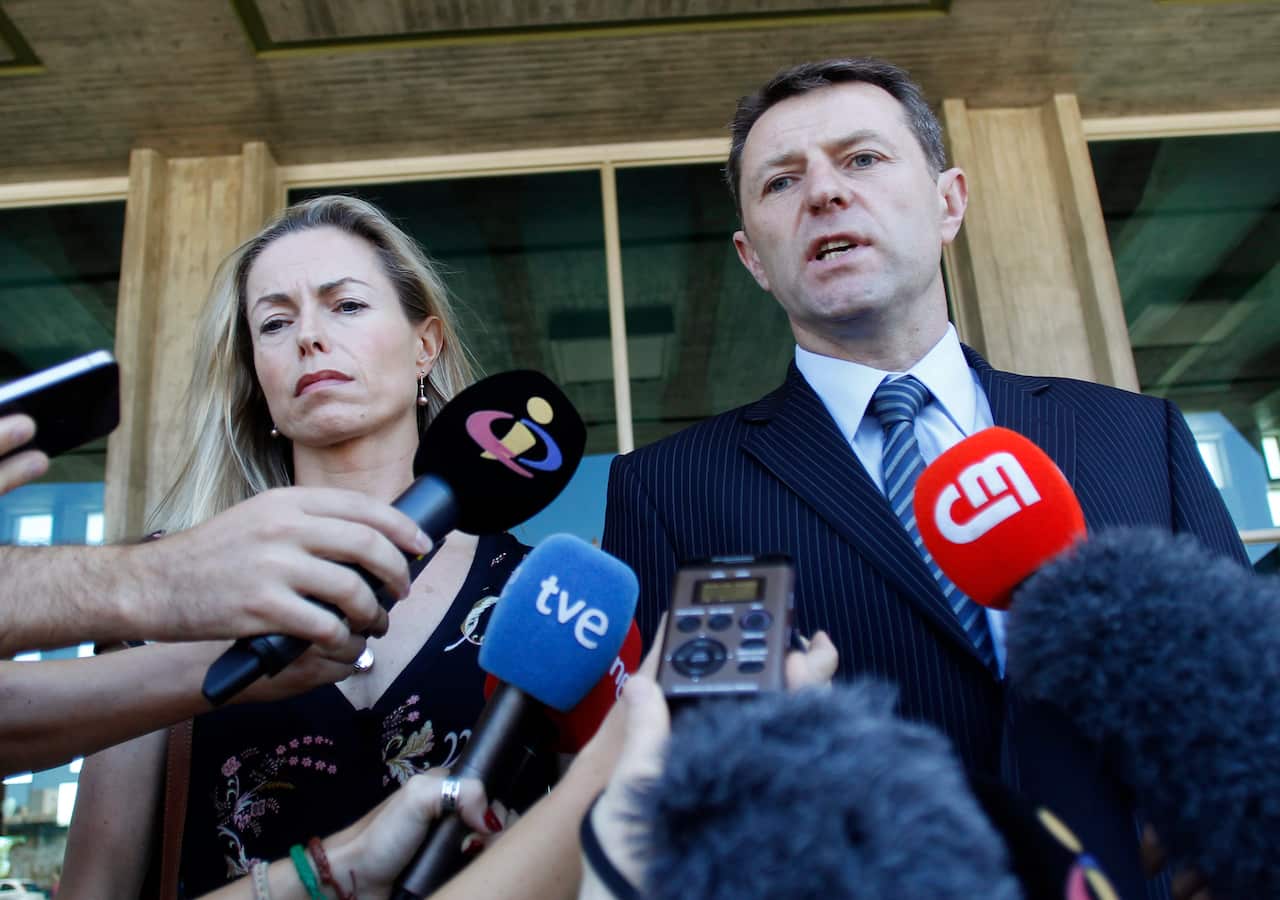  Kate and Gerry McCann, the parents of missing British girl Madeleine McCann.
