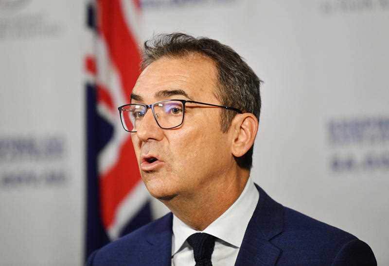 South Australian Premier Steven Marshall speaks to the media in Adelaide, Friday, June 12, 2020
