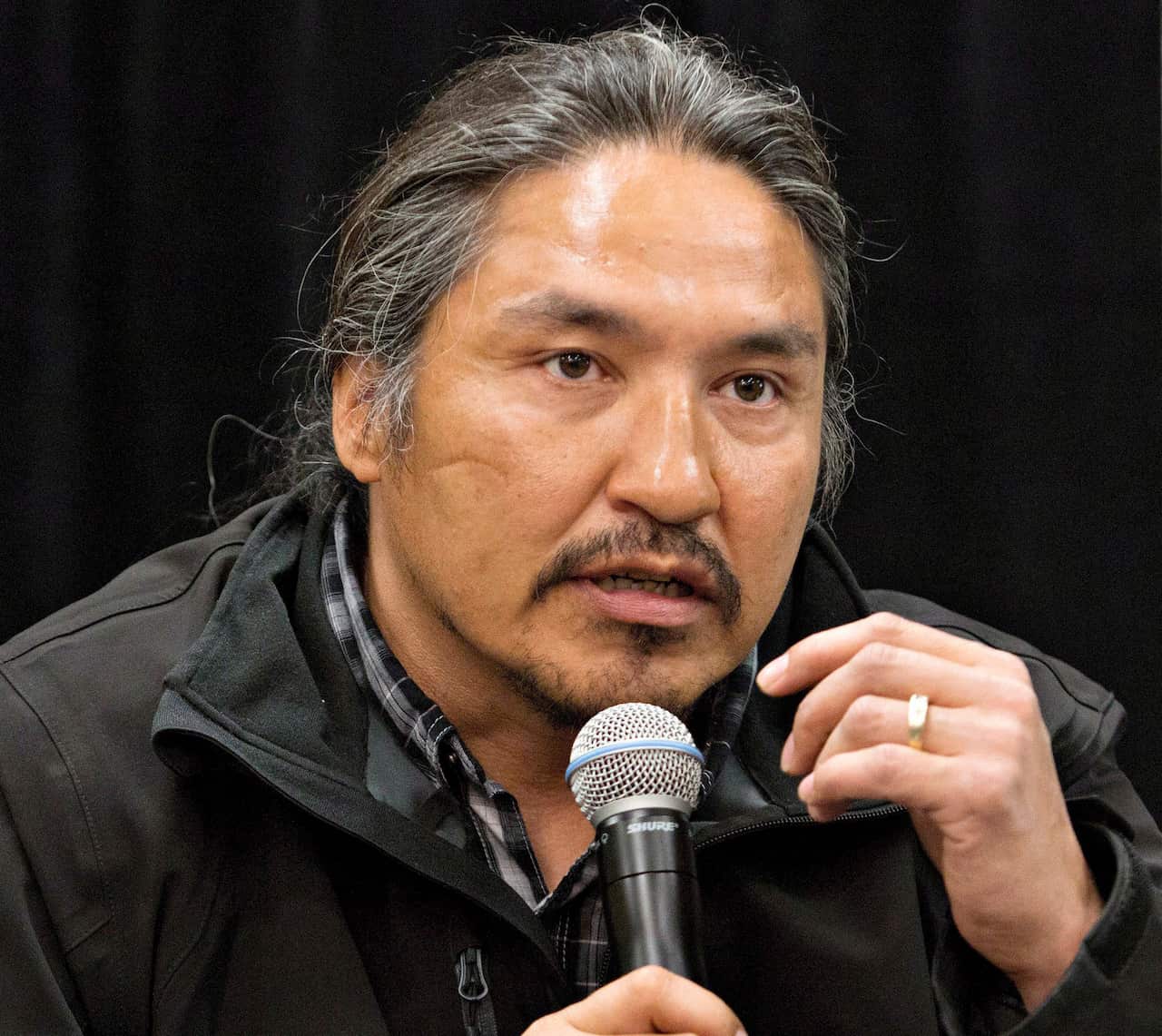 Chief Allan Adam of the Athabasca Chipewyan First Nation.