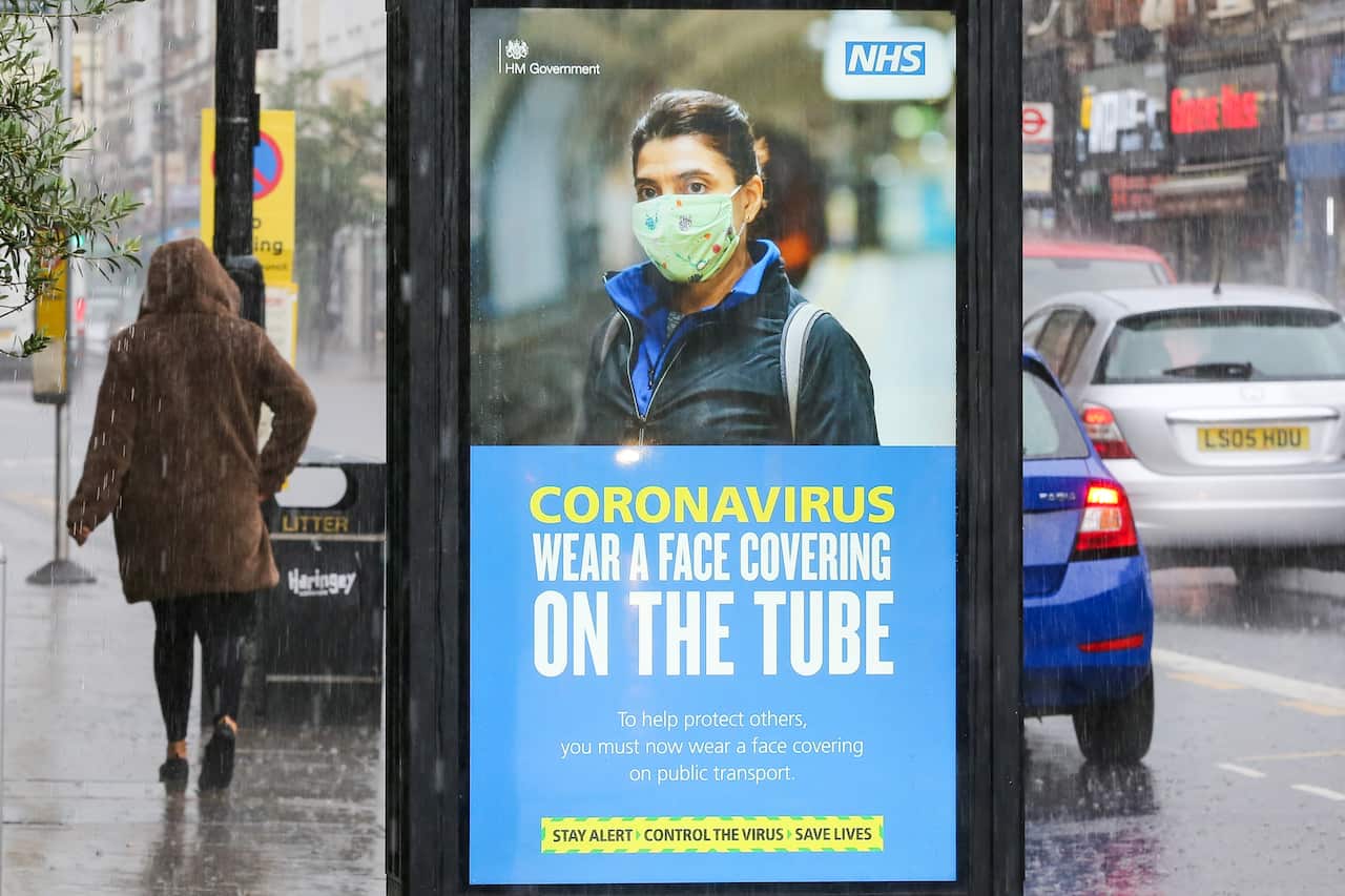 A coronavirus public information campaign on London.