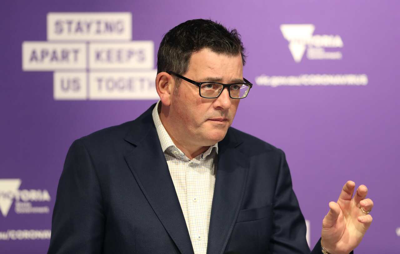Victorian Premier Daniel Andrews addresses the media during a press conference in Melbourne, Sunday, June 28, 2020. 