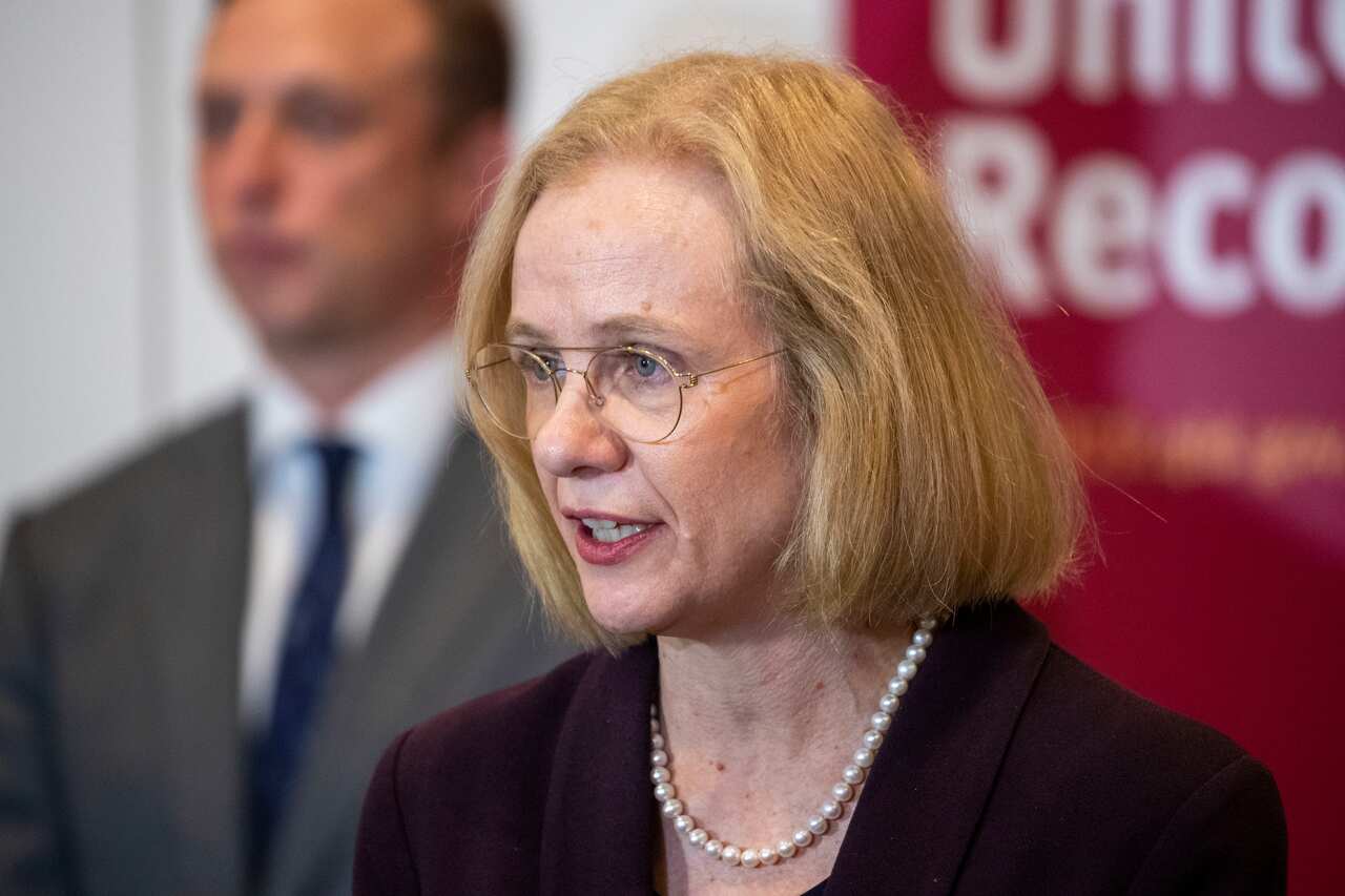 Queensland Chief Health Officer Dr Jeannette Young speaks to the media.