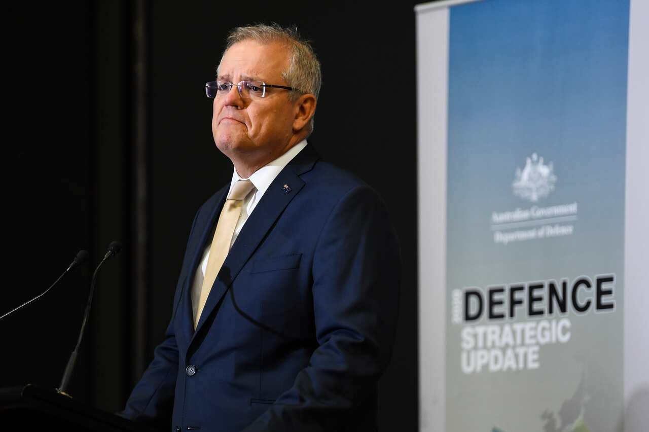 Prime Minister Scott Morrison said the defence strategy is in response to a "more dangerous and disorderly world".