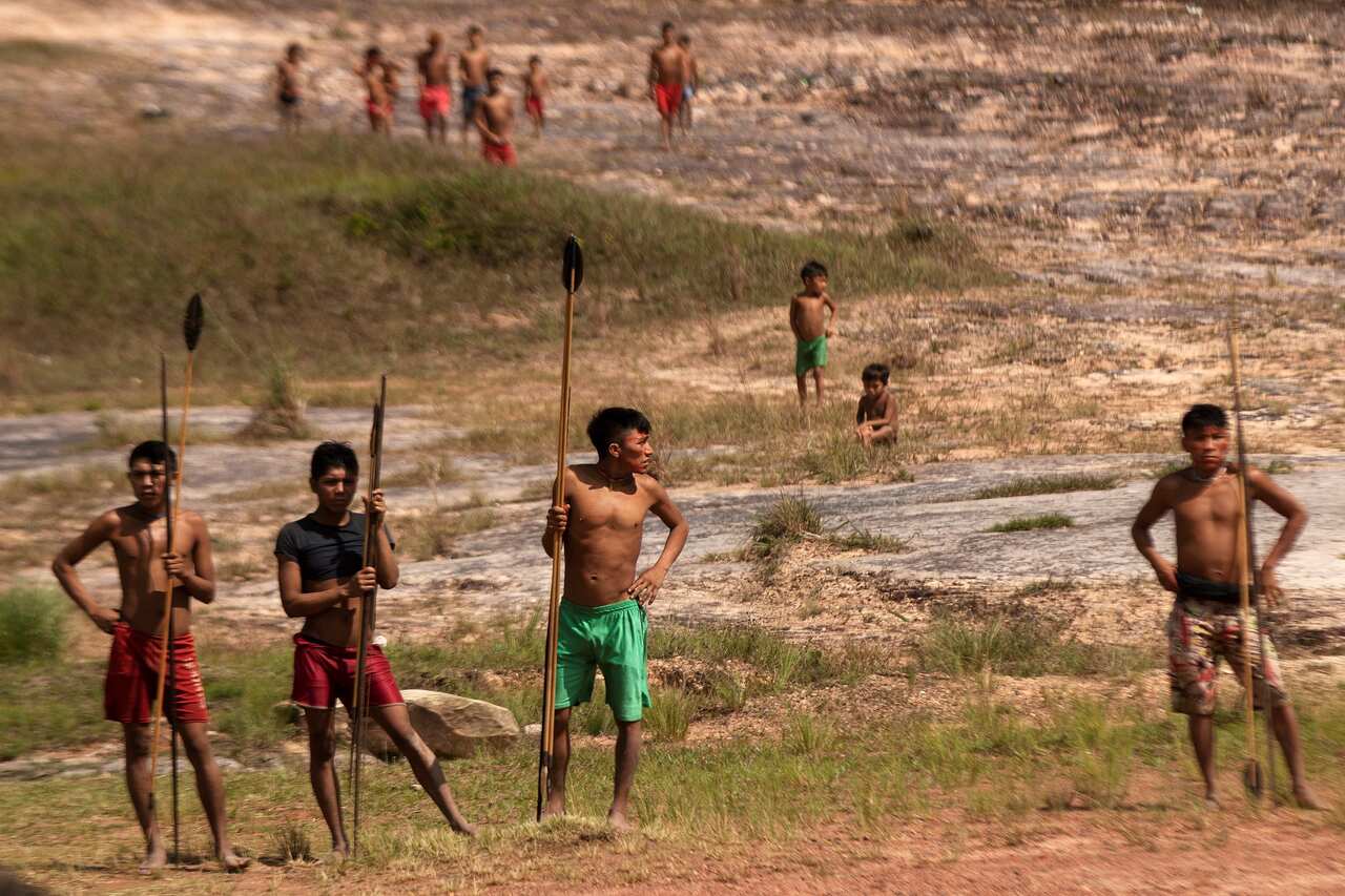Members of the Yanomami people in northern Brazil.